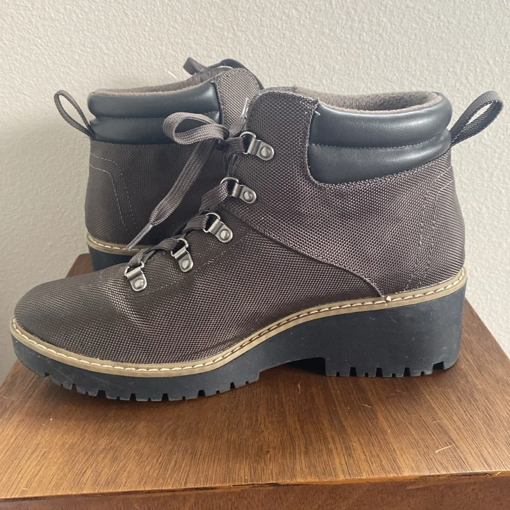 Sonoma Goods For Life Oleen Gray Water Repellent Hiking Boots, Women’s 11